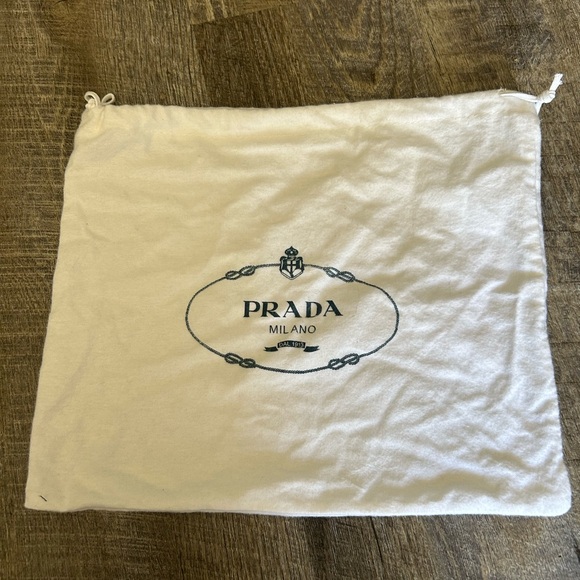 Prada White Logo Dust Bag - Picture 1 of 4